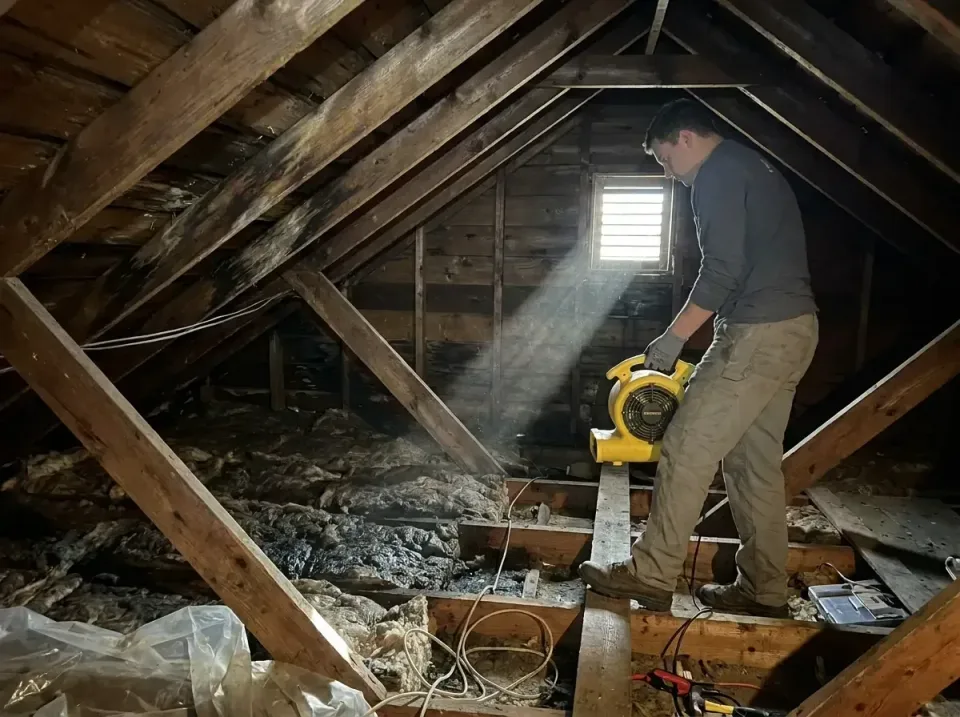 attic-water-damage-drying-proc-007 — frequently asked questions, Emergency Water Extraction & 24/7 Flood Response in Midland…
